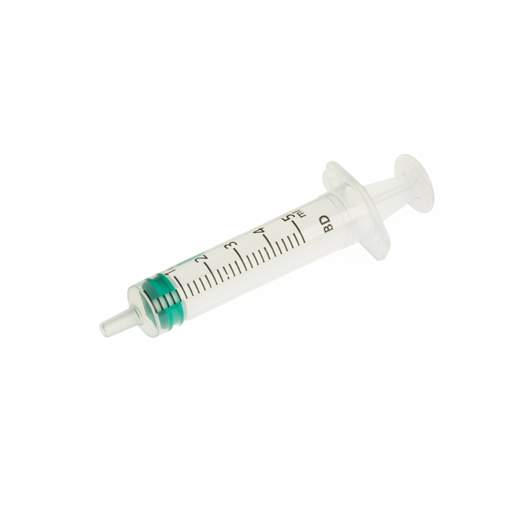 BD Emerald 5ml Luer Slip hypodermic syringe sterile box 100 REF 307731