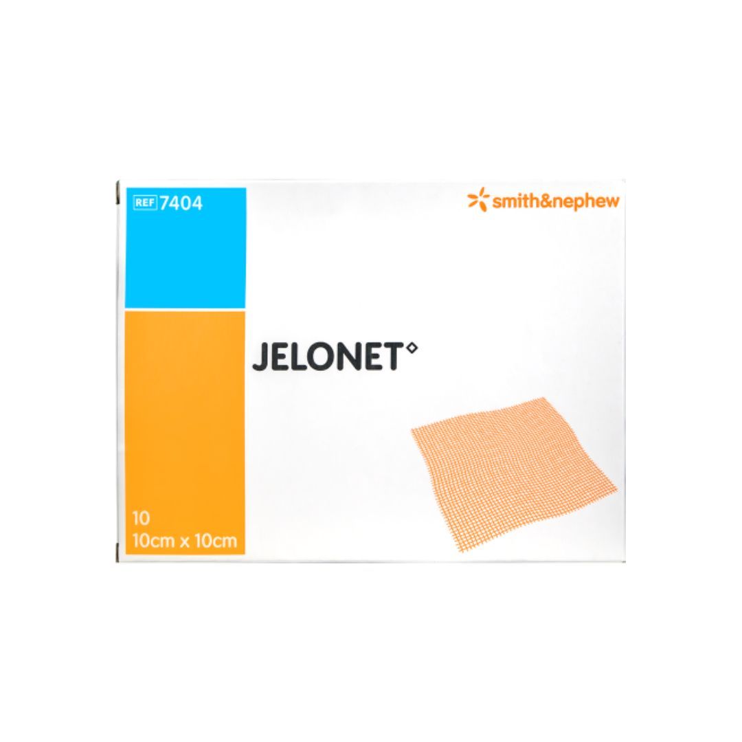 Jelonet Paraffin Gauze Dressing 10 × 10 cm – Pack of 10
