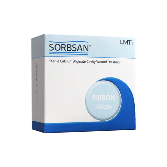 Sorbsan Ribbon (With Probe) Cavity Dressing 40 cm × 1 g – Calcium Alginate