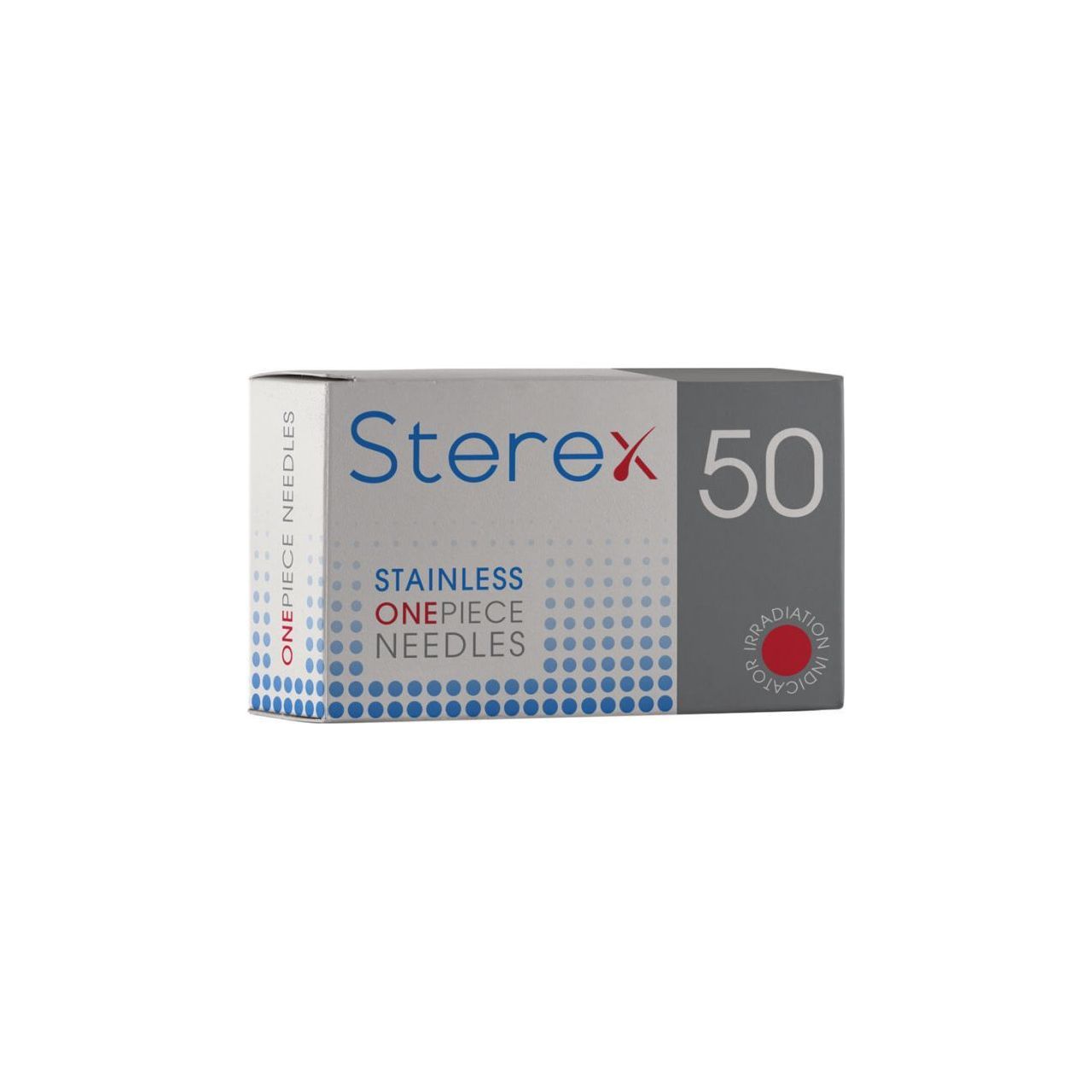 Sterex F5S stainless one-piece electrolysis needle — made in Birmingham UK, pack of 50