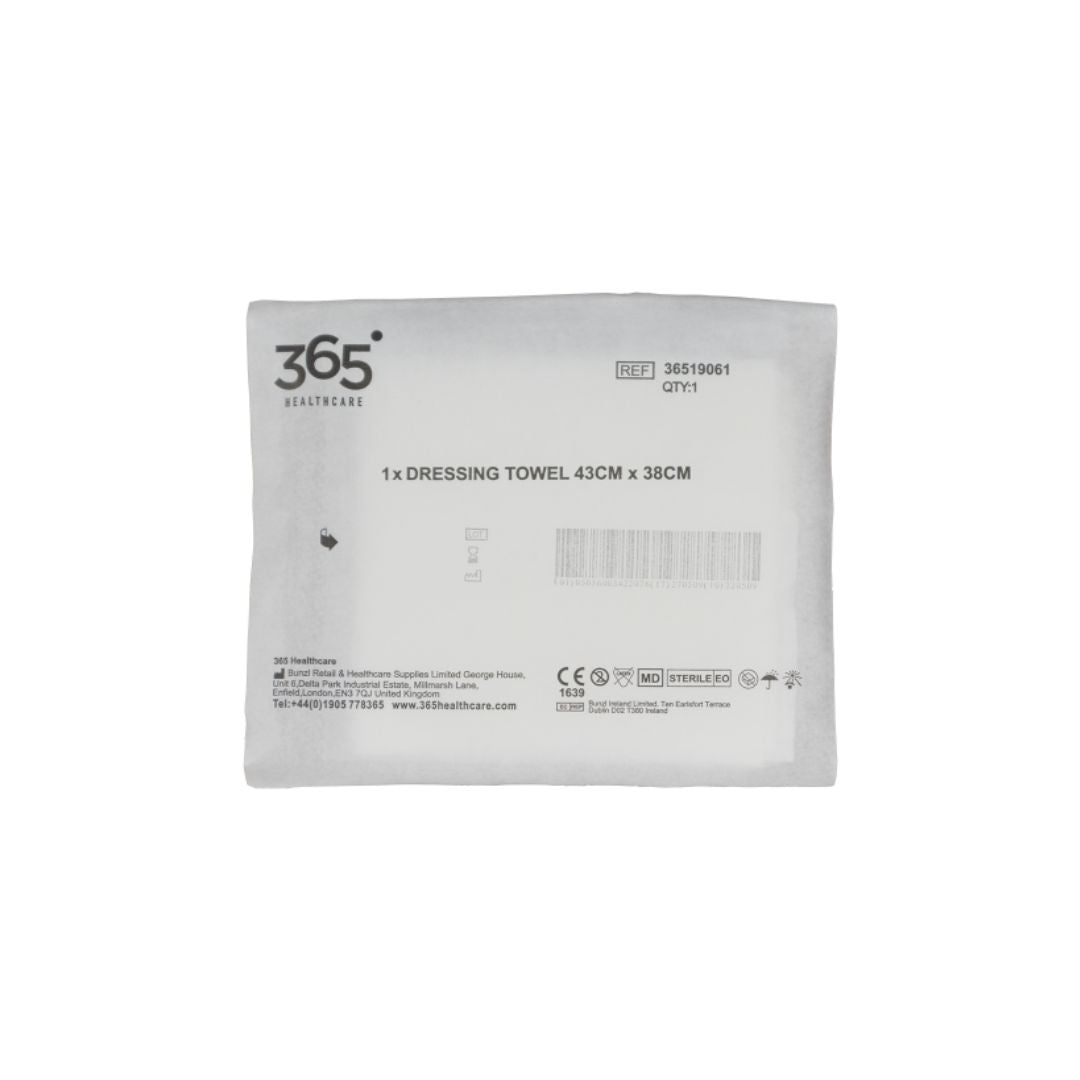 Sterile Individually Packed 2-Ply Dressing Towel 38 × 43 cm