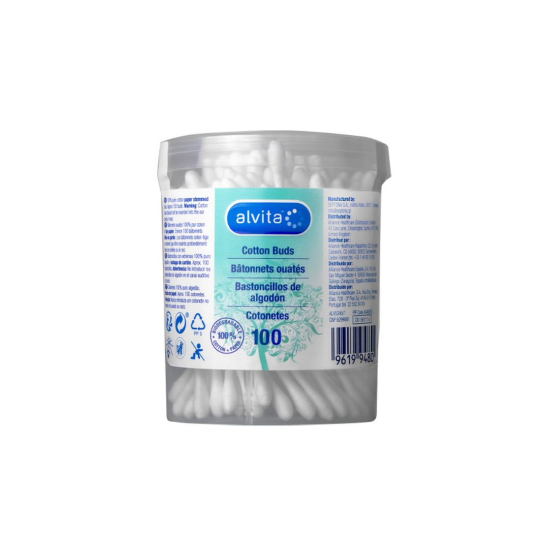 Cotton Buds – Paper Stem, Lint-Free, Single-Use