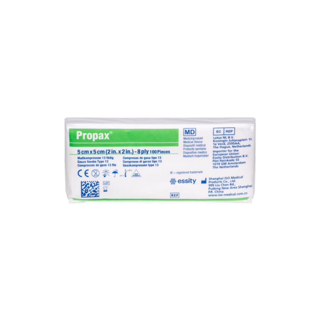Gauze Pad Swab BP 5 × 5 cm, 8-Ply – Cotton Gauze, Absorbent