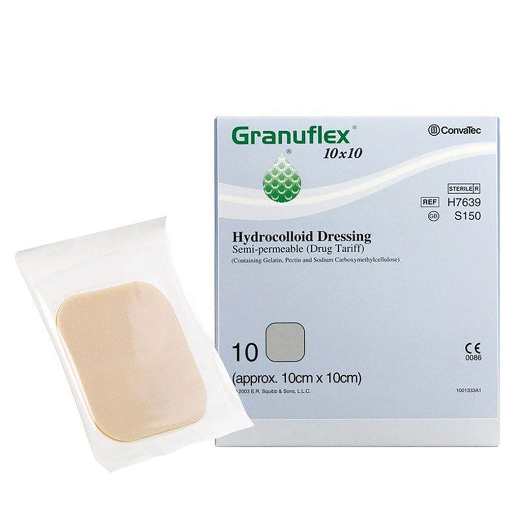 Granuflex hydrocolloid dressing 10 × 10 cm