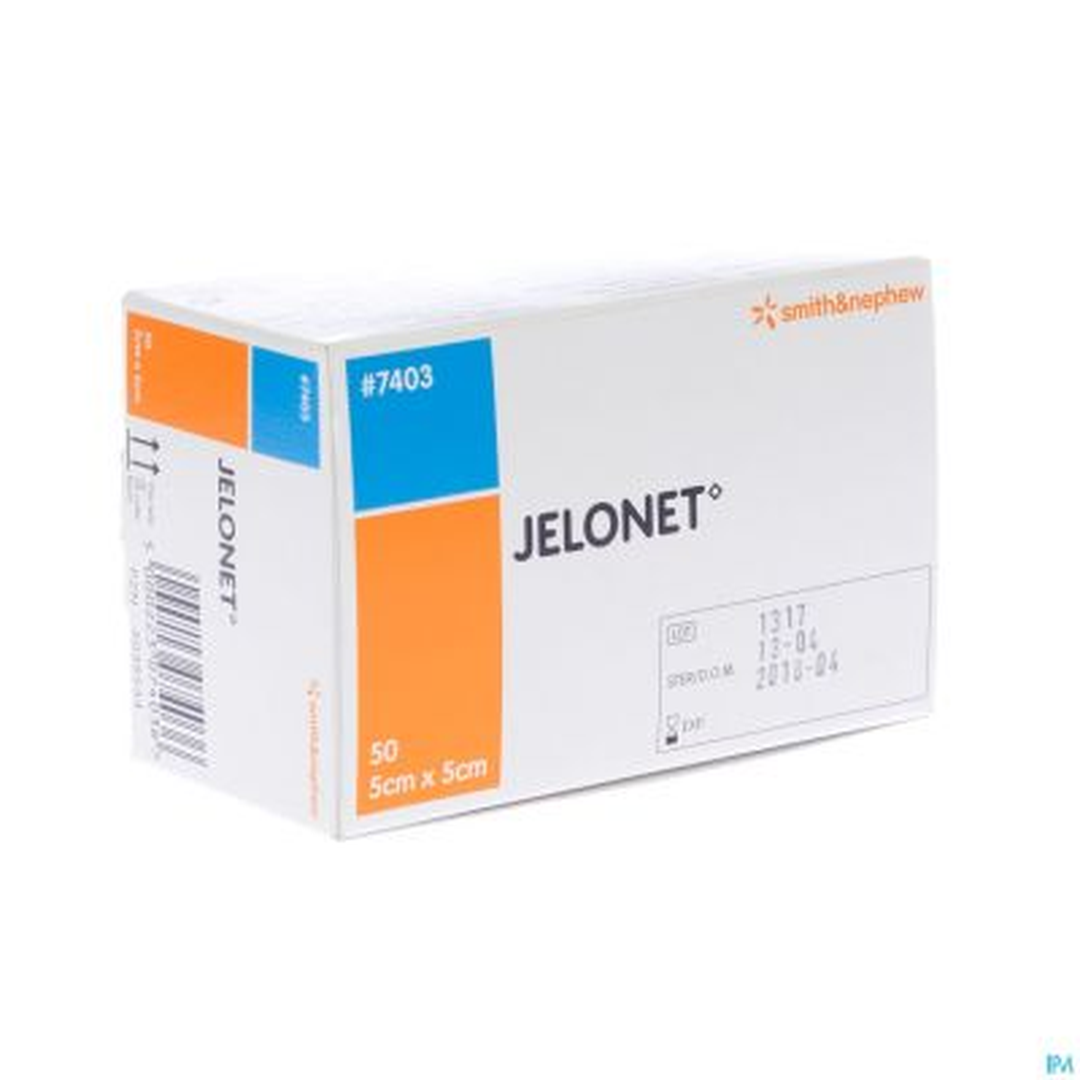 JELONET sterile paraffin gauze dressing 5 × 5 cm box of 50