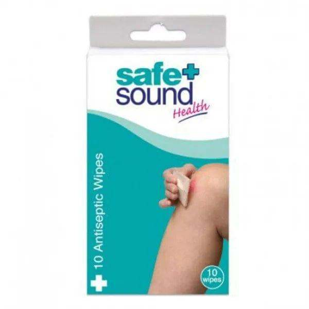 Safe and Sound alcohol-free antiseptic wipes pack of 10