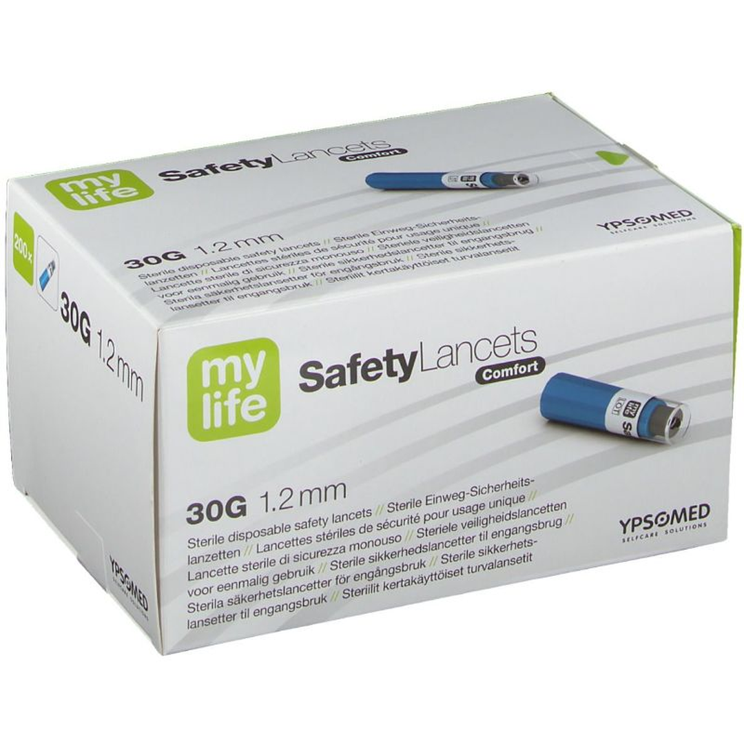 Mylife Safety Lancets Comfort 30G 1.2 mm pack of 200
