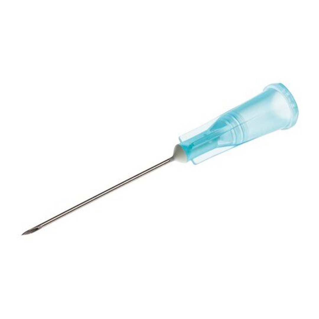 BD Microlance 3 23G x 25mm blue hub hypodermic needle box of 100 REF 300800