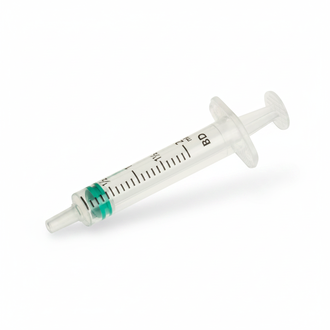 BD Emerald 2ml Luer Slip hypodermic syringe sterile box 100 REF 307727