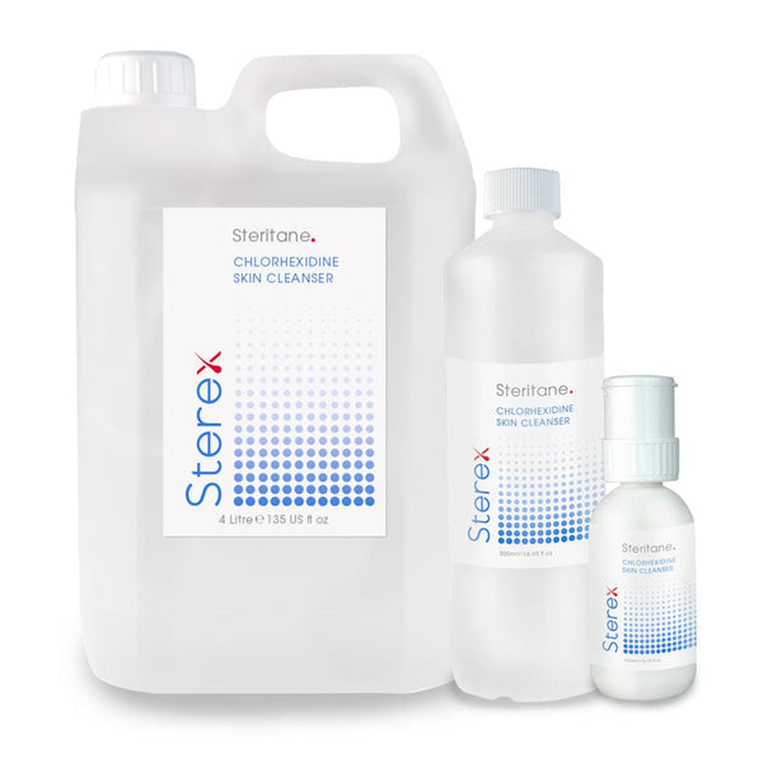 Sterex Steritane chlorhexidine skin cleanser 4 litre refill
