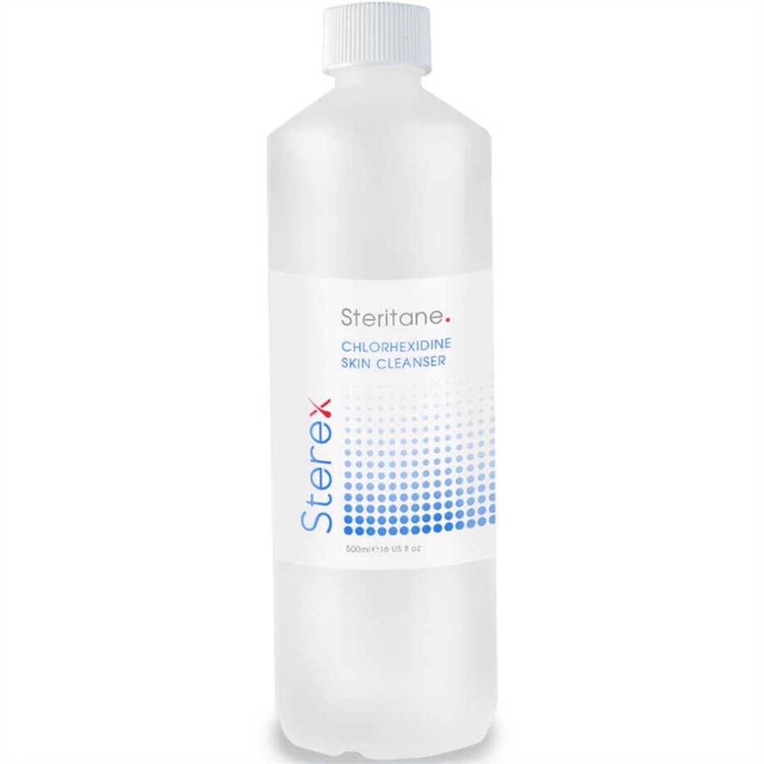 Sterex Steritane chlorhexidine skin cleanser 500 ml refill
